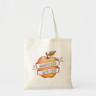 Bolsa Tote Mercado de Produtores "Escolhido com Amor" Maçã