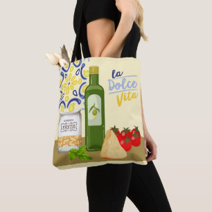 Bolsa Tote Mercado de vida italiano