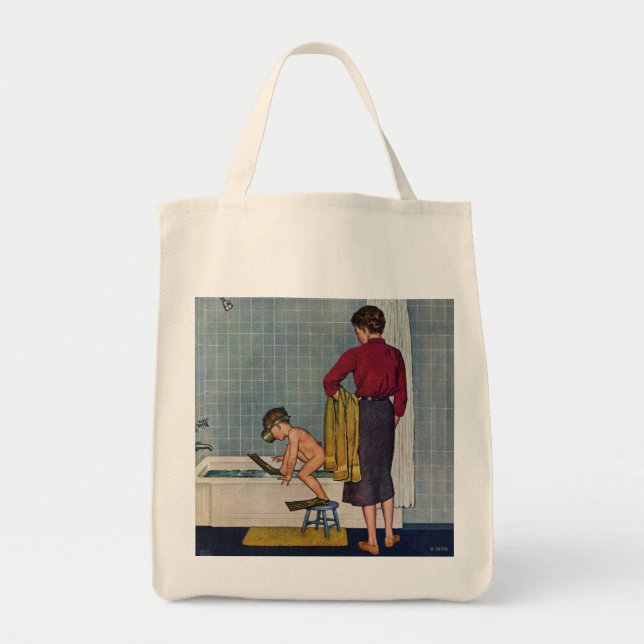 Bolsa Tote Mergulhador na cuba (Frente)
