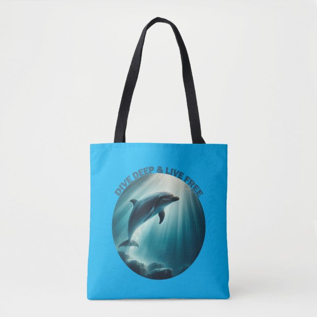Bolsa Tote Mergulhe Dolphin Livre Ao Vivo (Frente)