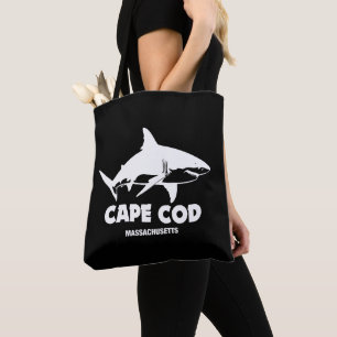 Bolsa Tote Mergulho com Tubarões Brancos - Cape Cod