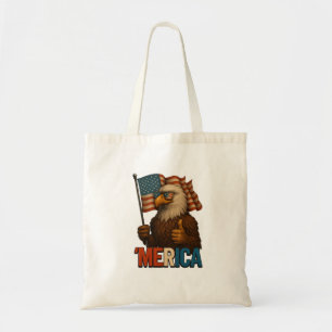 Bolsa Tote Merica Eagle Engraçado e Patriótico