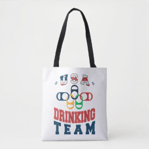 Bolsa Tote Merica Funny USA Bebendo Team Patriotic USA Americ