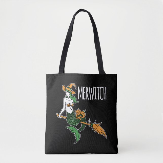 Bolsa Tote Mermaid Halloween (Frente)