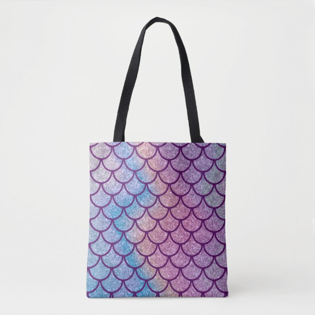 Bolsa Tote Mermaid Shimmer Scale (Frente)