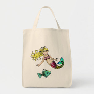 Bolsa Tote Mermaid Tote Bag por Molly Harrison