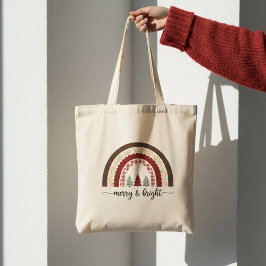 Bolsa Tote Merry and Bright Christmas – Festive Holiday