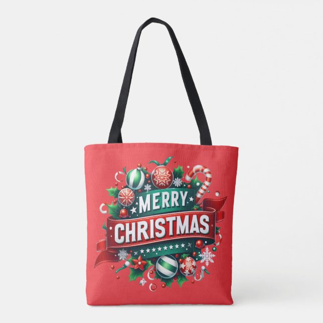 Bolsa Tote Merry Christmas (Verso)
