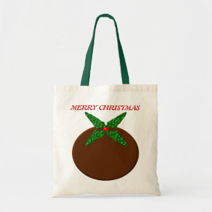 Bolsa Tote Merry Christmas Pudim Custom Gift Bag
