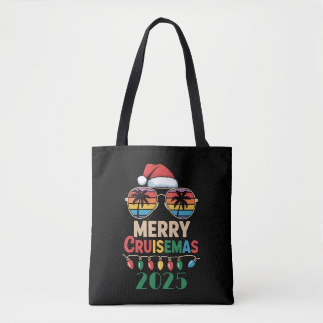Bolsa Tote Merry Cruisemas 2025 Personalized Xmas Cruise (Frente)
