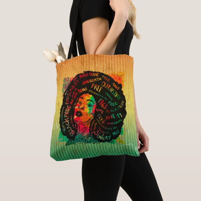 Bolsa Tote Mês da História Negra Garota Melanina (Close Up)