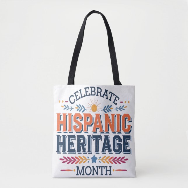 Bolsa Tote Mês do patrimônio hispânico (Frente)