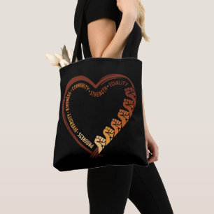 Bolsa Tote Mês dos Namorados da História Negra Afro-Americana