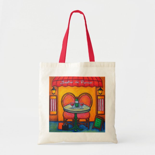 Bolsa Tote "Mesa para dois em Paris" Tote Bag (Frente)