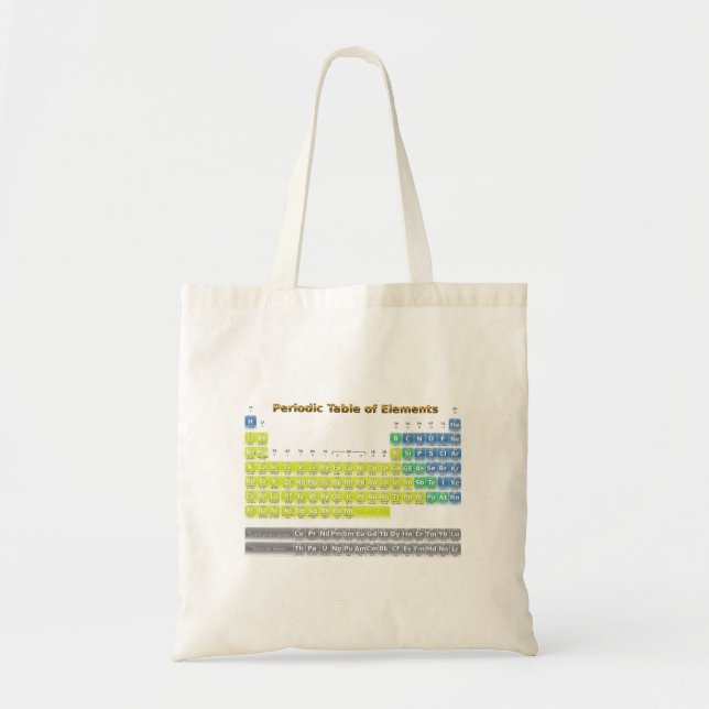 Bolsa Tote Mesa periódica (Frente)