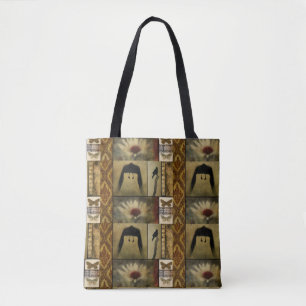 Bolsa Tote Mesclagem de Vintagem