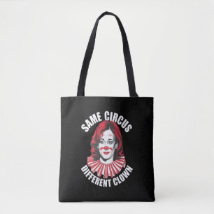 Bolsa Tote Mesmo Circo Palhaço Diferente Anti Kamala 2024