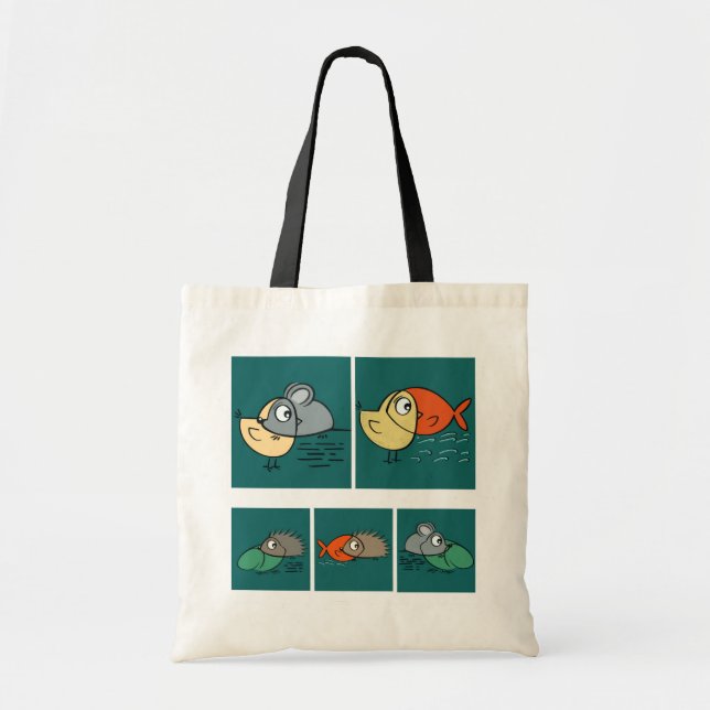 Bolsa Tote Mesmos olhos, formas diferentes (Frente)