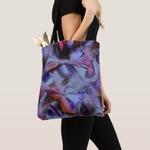 Bolsa Tote Mess de formas e curvas polidas em cor gótica