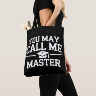 Bolsa Tote Mestrado Engraçado MBA Educação Graduação