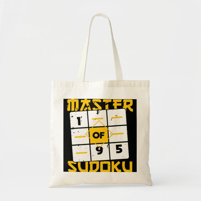 Bolsa Tote Mestre Da Piada De Jogo De Matemática De Sudoku Su (Frente)