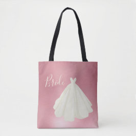 Bolsa Tote Metálico Cor-de-Rosa de Script Brilhante de Casame