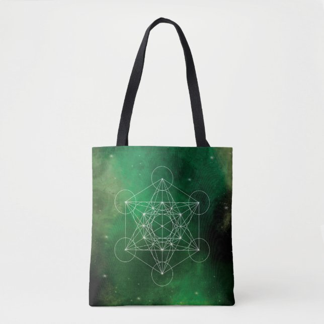 Bolsa Tote Metatron, chakra,zen,geométrico sagrado, anjo (Frente)