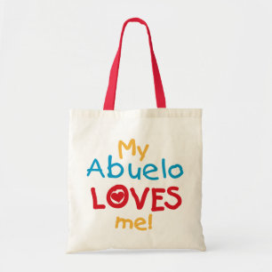 Bolsa Tote Meu Abuelo me ama camisetas e presentes