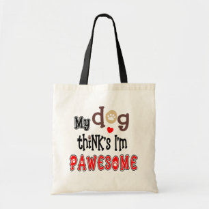 Bolsa Tote Meu Cachorro pensa que eu sou uma tipografia diver