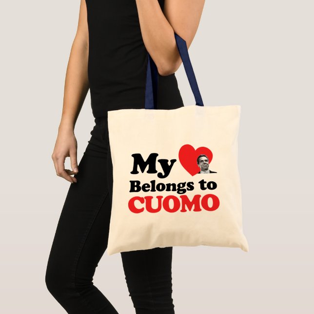 Bolsa Tote Meu Coração Pertence a Cuomo (Frente (produto))