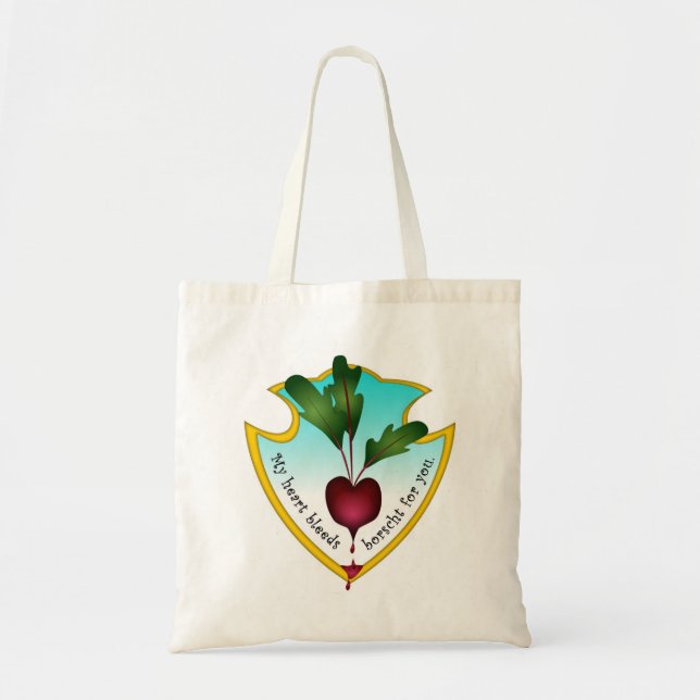 Bolsa Tote Meu coração sangra entediado para você (Frente)