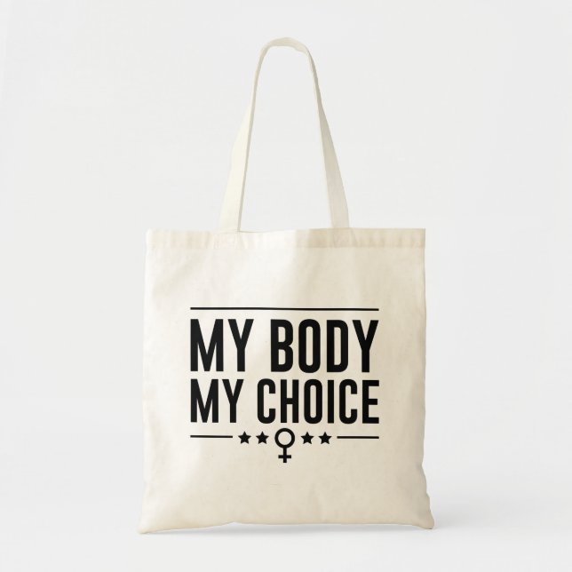 Bolsa Tote Meu Corpo Minha Escolha (Frente)