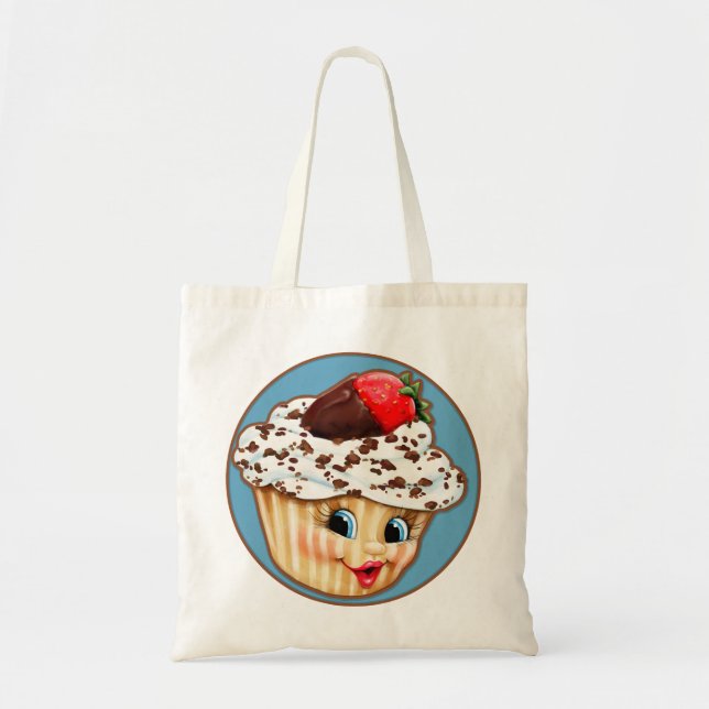 Bolsa Tote Meu cupcake pequeno doce (Frente)