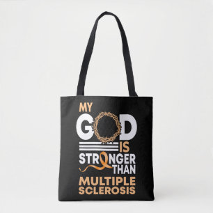 Bolsa Tote Meu Deus É Mais Forte Que A Esclerose Múltipla