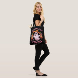 Bolsa Tote Meu Espírito Favorito É Tequila Halloween Bebendo 