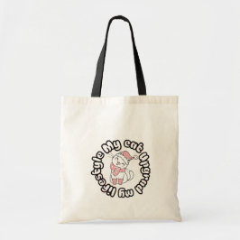 Bolsa Tote Meu Gato Melhorou Meu Estilo de Vida – Design de G