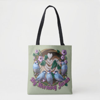 Bolsa Tote Meu JAVA matinal com pardais