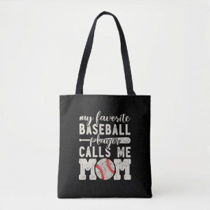 Bolsa Tote Meu Jogador De Beisebol Favorito Me Chama Mãe Garo