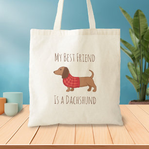 Bolsa Tote Meu Melhor Amigo Cachorro Salsicha Dachshund