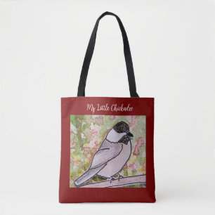 Bolsa Tote Meu Pequeno Frango Vermelho Profundo