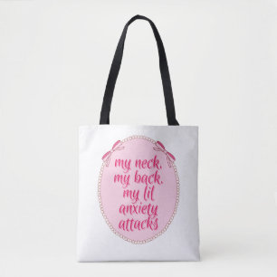 Bolsa Tote Meu Pescoço Minhas Costas Meus Pequenos Ataques de