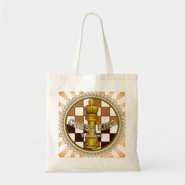 Bolsa Tote Meu Rei de Xadrez  (Frente)