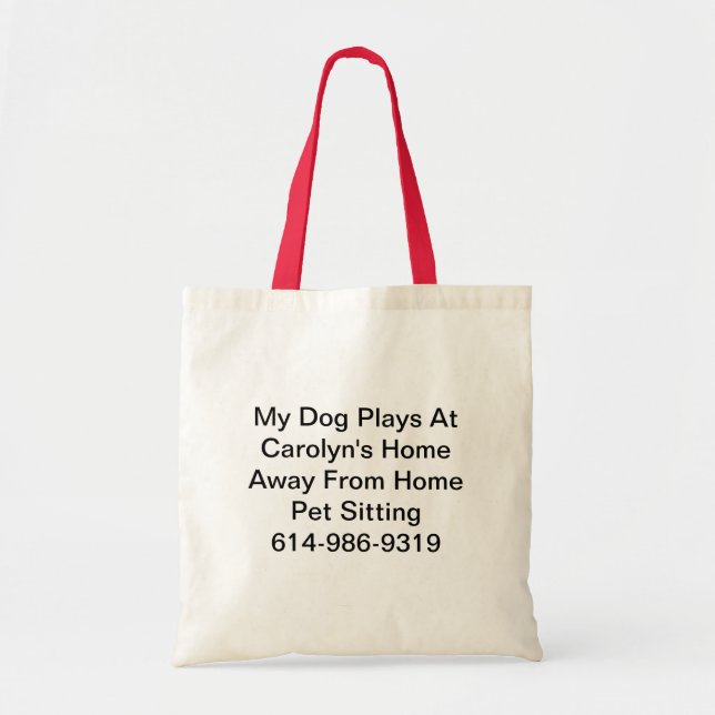 Bolsa Tote Meu saco de noite (Frente)