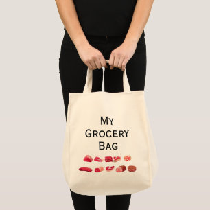Bolsa Tote Meu Saco de Tota da Compraria - Somente Carne