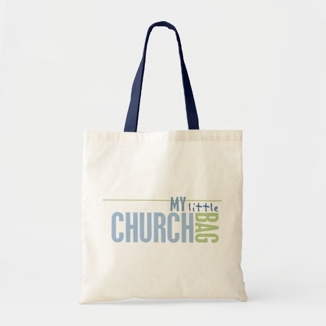 Bolsa Tote Meu saco pequeno da igreja (Frente)
