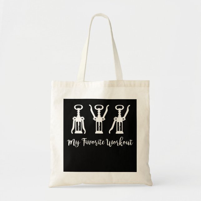 Bolsa Tote Meu Vinho de Trabalho Favorito Dando Ideia (Frente)