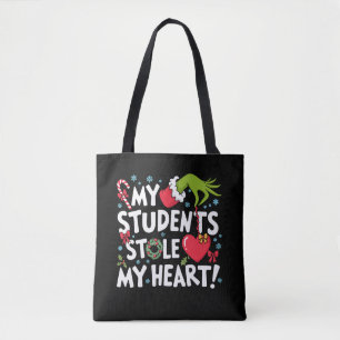 Bolsa Tote Meus Alunos Roubaram Meu Coração Natal Xmas Profes