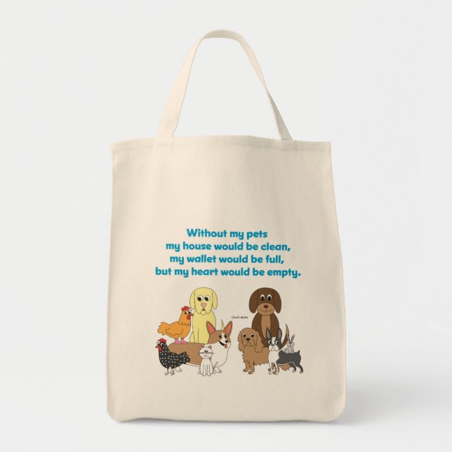 Bolsa Tote Meus animais de estimação (Frente)