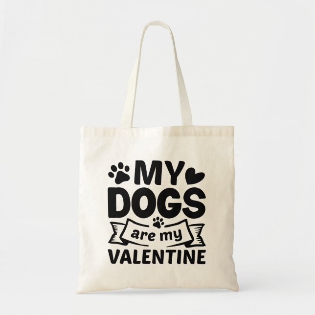 Bolsa Tote Meus Cães São Meu Namorados (Frente)