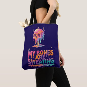 Bolsa Tote Meus Ossos Estão Suando – Caveira de Picolé Derret